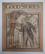 Vintage Good Stories Magazine October 1935 Complete Augusta Maine picture