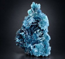 60 Carat Indicolite Tourmaline Crystals Cluster Specimen From Afghanistan picture