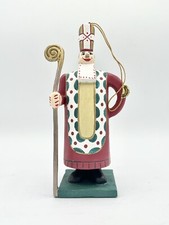 Metropolitan Museum of Art MMA-UPM Wooden Bishop With Staff Figurine 5.5” EUC picture