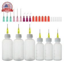 6Pcs Injection Squeeze Bottle with 15Pcs Dispensing Needles and 12Pcs Cap (30ml+ picture