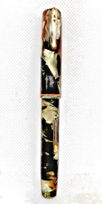 Waterman Vintage  92V Green Marble Fountain Penrestored-l4k flexible medium nib picture