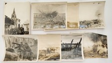 1917 antique WWI COMBAT PHOTOS artillery tanks aircraft battlefield LOT 8x10 picture