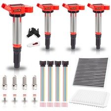 Tune up Kit w/ Coil Packs, Spark Plugs, Air Filters for Toyota Camry & Venza picture
