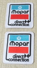 SET OF 2 - MOPAR DIRECT CONNECTION PATCH - NOS - VINTAGE PATCHES - HIGH QUALITY picture