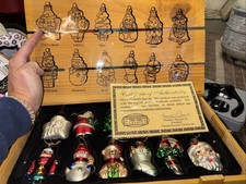 Thomas Pacconi Classics Museum Series Box Set of 12 Hand Blown Ornaments In Box picture