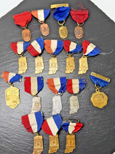 COLLECTION OF 17 VINTAGE INDIANA SCHOOL MUSIC AWARD PINS P511 picture