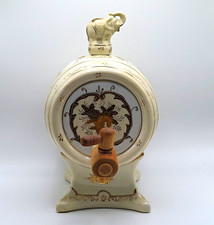 Vintage Moriyama Mori-Machi Porcelain Sake Barrel Decanter 1920s Elephant Spigot picture