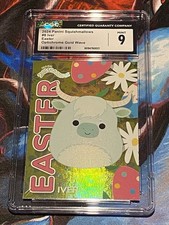 2024 Panini Squishmallows Series 1 Iver Easter Optichrome Gold 7/10 #8 CGC 9 picture