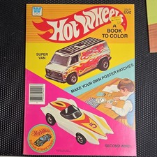Mattel 1978 Hot Wheels Coloring Book Vintage picture