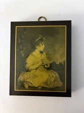 Vintage Pyraglass Age of Innocence Plaque Joshua Reynolds No. 170 Newburgh NY picture