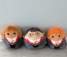 Harry Potter - Set of 3 Original Squishmallows Harry Ron And Hermione Wizards picture
