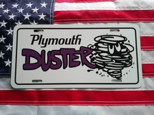 Plymouth DUSTER license plate car tag 1970 1971 1972 1973 1974 1975 1976 Purple picture