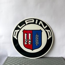 Vintage ALPINA Logo German Tuning Heritage Heavy Metal Sign 19.7