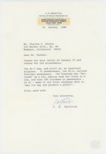 Jimmy Doolittle Military General Autographed Signed Letter AMCo COA 28361 picture