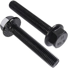 VGBUY M6-1.0 x 40mm Flanged Hex Head Bolts,External Flange Hex Drive Screws,C... picture