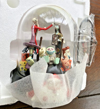 VTG Nightmare Before Christmas Jack & Sally Montage Dome Vignette LE 2000 Toshin picture