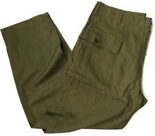  WWII US DARK SHADE TYPE II HBT COMBAT FIELD TROUSERS-XLARGE picture