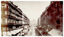 France, Lille, Rue de la Gare animated vintage albumen print albumen print   picture
