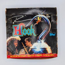 Vintage 1991 Topps Hook Movie Box of 27 Factory Sealed Trading Card Packs picture