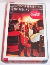 Vintage 1963 Coca-Cola ZING Refreshing New Feeling Fireside Coke Playing Cards picture