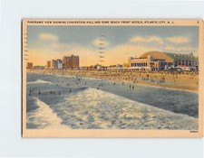 Postcard View Convention Hall Some Beach Front Hotels Atlantic City New Jersey picture