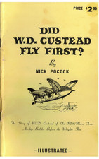 VTG 1974 BOOK~DID W D CUSTEAD FLY FIRST? NICK POCOCK ILLUSTRATED BEFORE WRIGHT picture