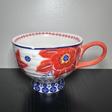Anthropologie Jennifer Orkin Lewis “Sip of Nectar” Poppy Coffee Tea Mug picture