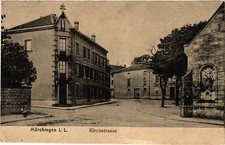 Old postcard Mörchingen i. L. - Kirchstrasse (386376) picture