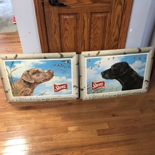 Vintage Storz Beer Labrador Chesapeake Retriever Advertising Cardboard Sign picture