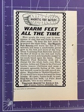1900 ANTIQUE PRINT AD THACHER MAGNETIC SHIELD CO MAGNETIC FOOT BATTERY QUACKERY picture