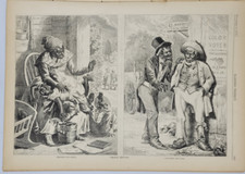 Harper's Weekly 11/2/1873 2 interesting Nast political cartoons  Horace Greely picture
