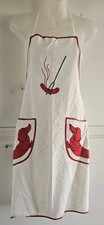 Vintage 50's Dachshund Wiener Weenie Roast Apron Handmade Super Cute picture