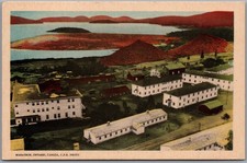 Postcard Marathon Ontario Aerial View of Town C.P.R. Photo Thunder Bay District picture