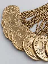 Vintage Caesars Palace Las Vegas Nevada Medallion Pendant Necklace picture