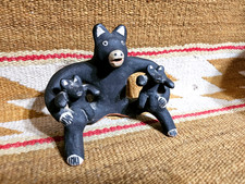 NATIVE AMERICAN COCHITI PUEBLO BEAR FOLK ART STORYTELLER 2 CUBs MARTHA ARQUERO picture