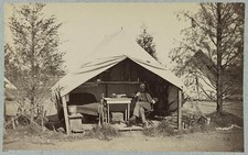 Photo:Lieut J B Neill 153d New York Infantry Civil War Camp Tent 1860s picture