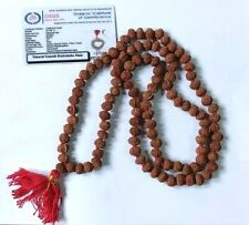Ganesh Rudraksha Mala 109 Beads Indonesia Java Lab Certified Origin Energized picture