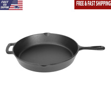 Cast Iron Skillet Pan Hight Quality Uniform Heating Easy Clean 12