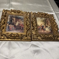 Vintage Miniature Italian Scene Pictures picture