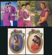 Bollywood actors Tabu, Govinda. 5 rare postcards picture