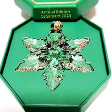 2024 Swarovski Snowflake Crystal Annual Limited Star Ornament 5661079 New picture