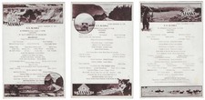 September 22, 1929 SS Alaska Menus Breakfast Lunch & Dinner Alaska Line picture