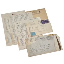 World War II SMALL ARCHIVE OF LETTERS from an Ohio infantryman killed 1944 picture