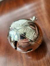 Wallace 1982 Silverplate Sleigh Bell Christmas Ornament picture
