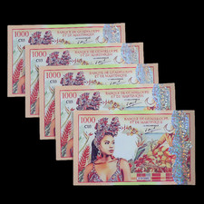 Guadeloupe Martinique, 10pc X 1000 Note, 2021 Private Issue Polymer, UNC picture