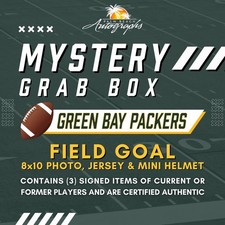 Mystery Grab Box - Green Bay Packers NFL Football Autographed Field Goal Box picture