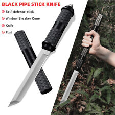 1/2 Pack Fixed Blade Outdoor Tactical Survival Hunting Pipe Knife Glass Breaker picture