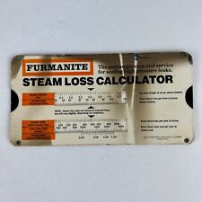 Furmanite Steam Loss Calculator Slide Card 1977 picture