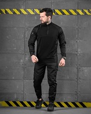 Tactical Black Uniform Oblivion, Tactical Black Suit, Summer Black Uniform, oyi picture