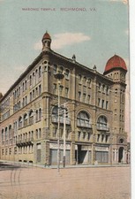 Richmond VA     Masonic Temple   1912 Cordes & Mosby Temporary Quarters picture